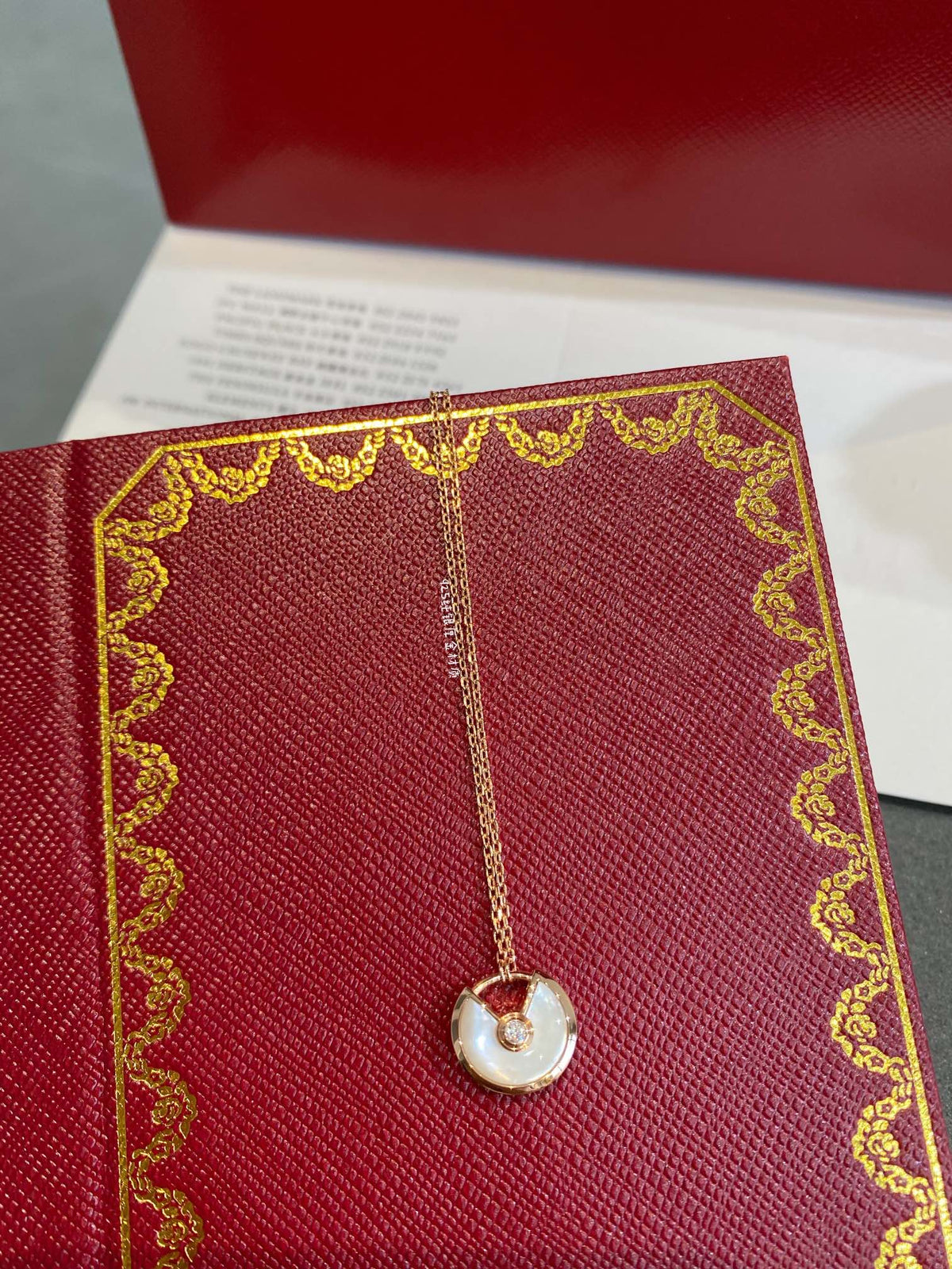 [OrnoraJewelry]AMULETTE ROSE GOLD MOP NECKLACE