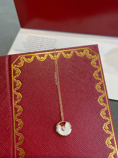[OrnoraJewelry]AMULETTE ROSE GOLD MOP NECKLACE