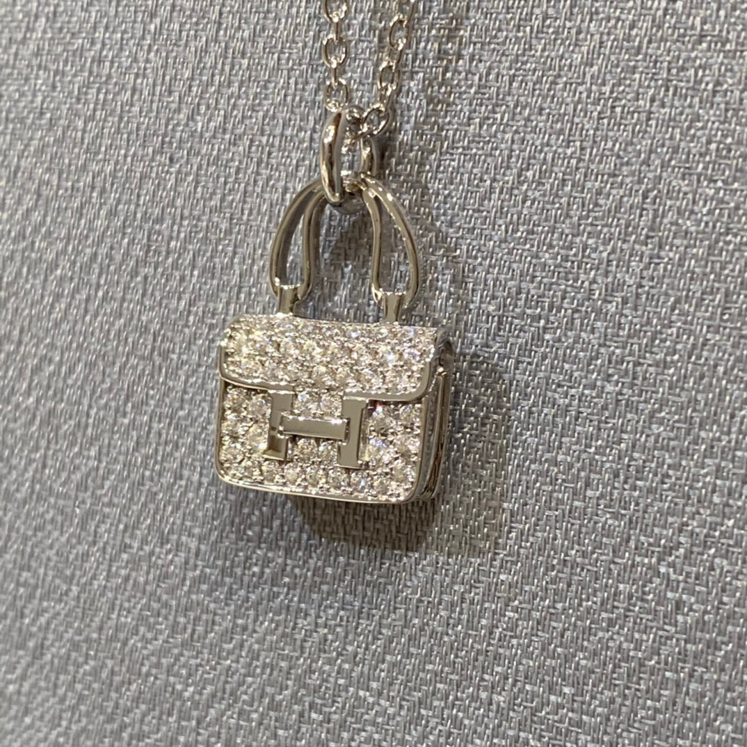 [OrnoraJewelry]CONSTANCE PEDANT DIAMOND NECKLACE
