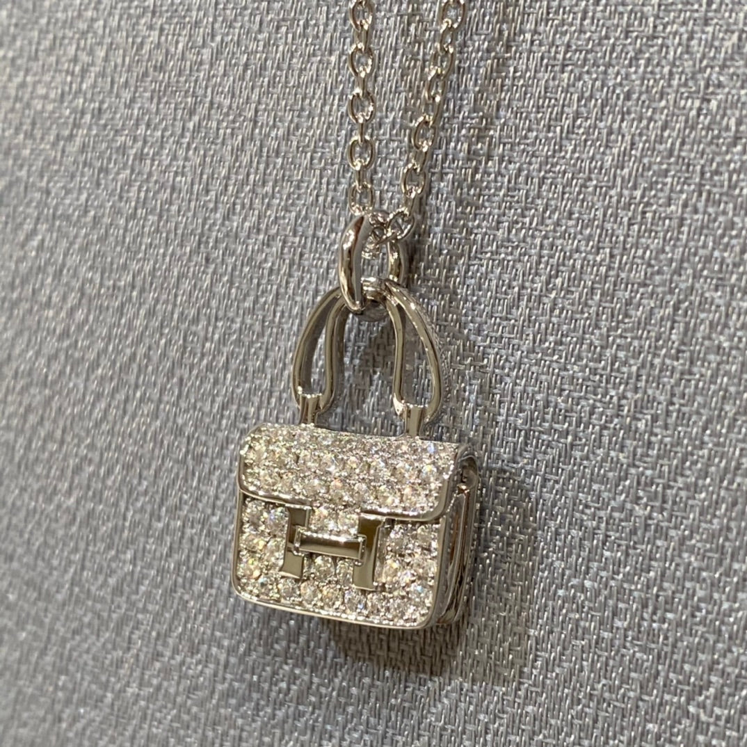 [OrnoraJewelry]CONSTANCE PEDANT DIAMOND NECKLACE