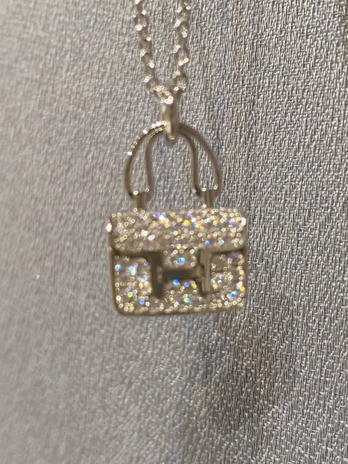 [OrnoraJewelry]CONSTANCE PEDANT DIAMOND NECKLACE