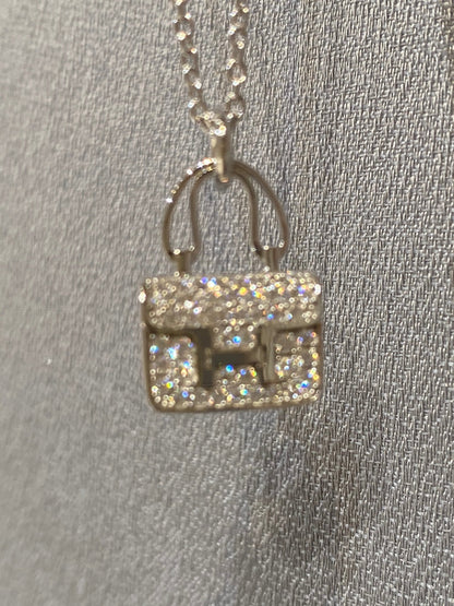 [OrnoraJewelry]CONSTANCE PEDANT DIAMOND NECKLACE