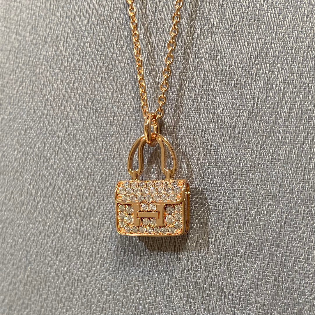 [OrnoraJewelry]CONSTANCE PEDANT DIAMOND NECKLACE