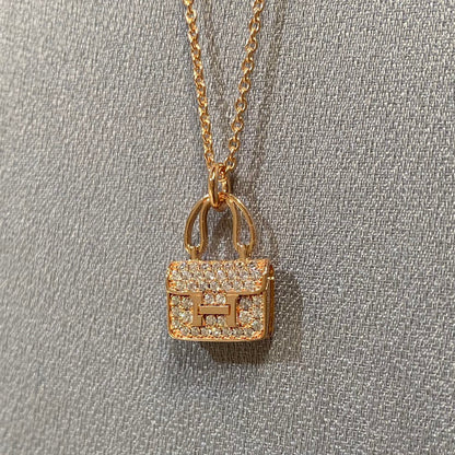 [OrnoraJewelry]CONSTANCE PEDANT DIAMOND NECKLACE