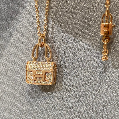[OrnoraJewelry]CONSTANCE PEDANT DIAMOND NECKLACE