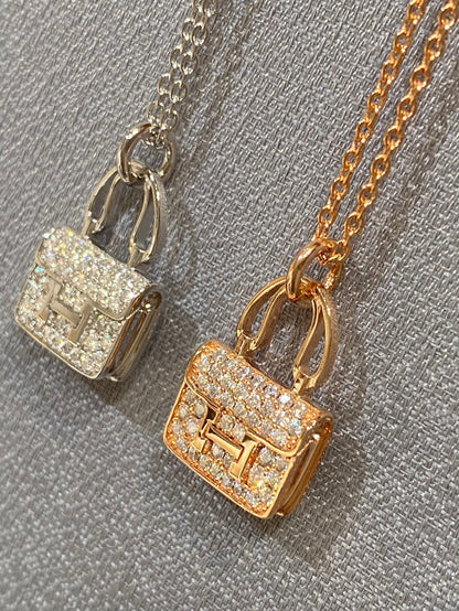 [OrnoraJewelry]CONSTANCE PEDANT DIAMOND NECKLACE