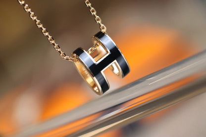 [OrnoraJewelry]POP H PEDANT PINK GOLD