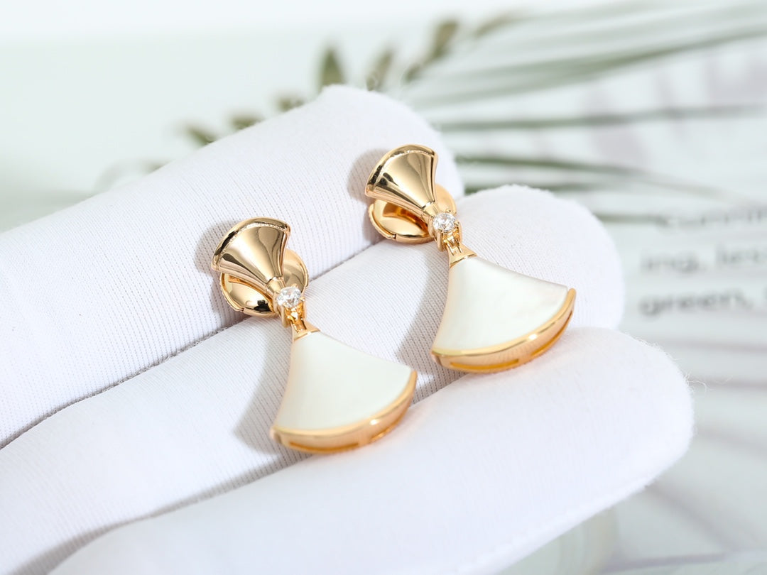 [OrnoraJewelry]DREAM MOP PINK GOLD EARRINGS