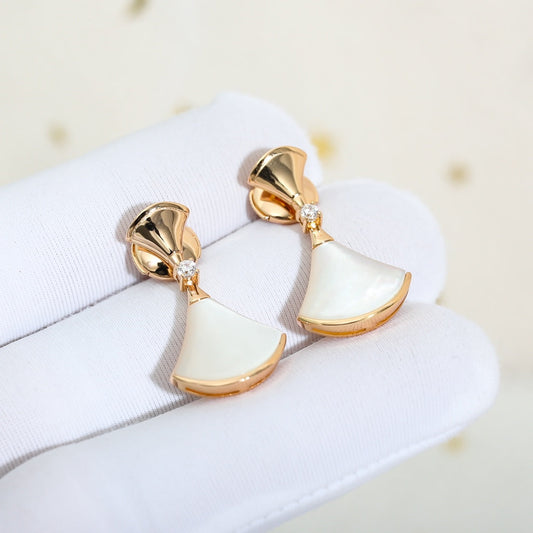 [OrnoraJewelry]DREAM MOP PINK GOLD EARRINGS