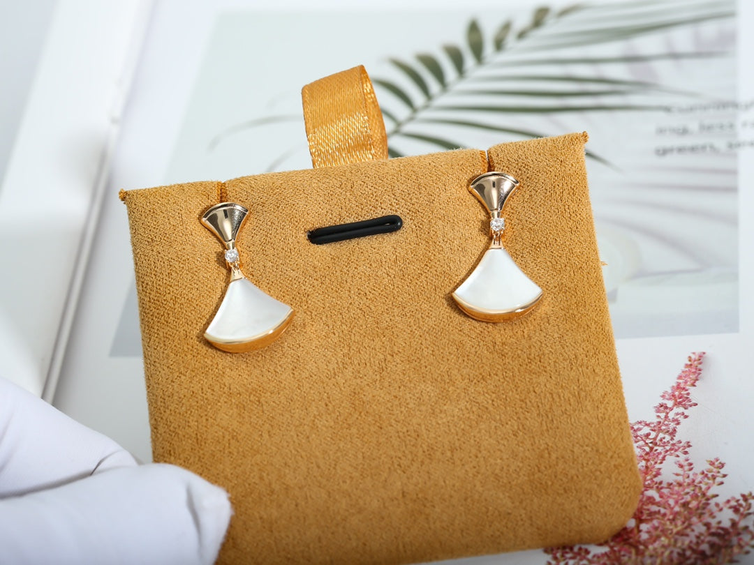 [OrnoraJewelry]DREAM MOP PINK GOLD EARRINGS