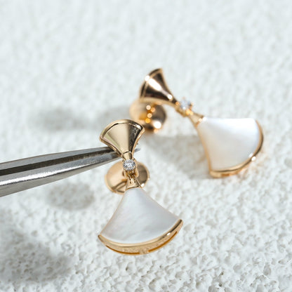 [OrnoraJewelry]DREAM MOP PINK GOLD EARRINGS