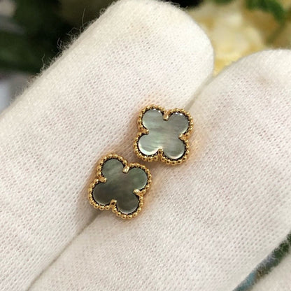 [Ornora Jewelry]CLOVER MINI GOLD EARRINGS