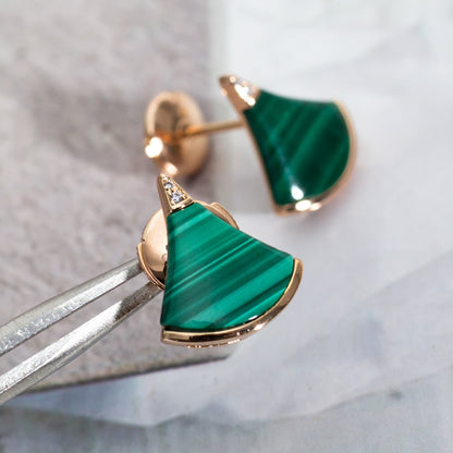 [OrnoraJewelry]DIVAS DREAM EARRINGS PINK GOLD