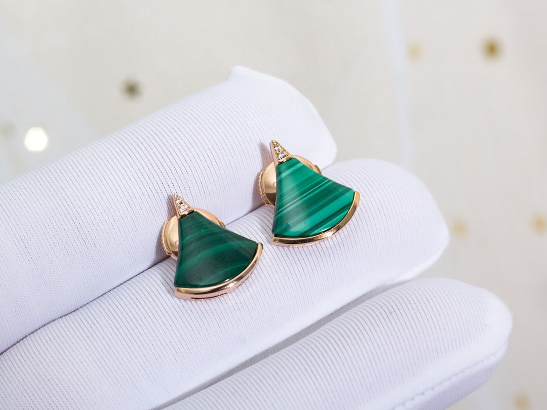 [OrnoraJewelry]DIVAS DREAM EARRINGS PINK GOLD