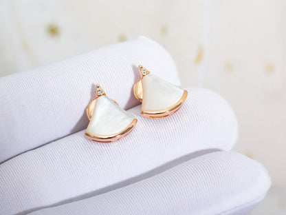 [OrnoraJewelry]DIVAS DREAM EARRINGS PINK GOLD