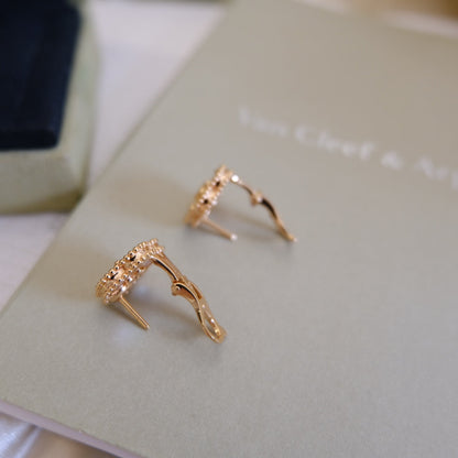 [OrnoraJewelry]LUCKY PINK GOLD WHITE MOP EARRINGS