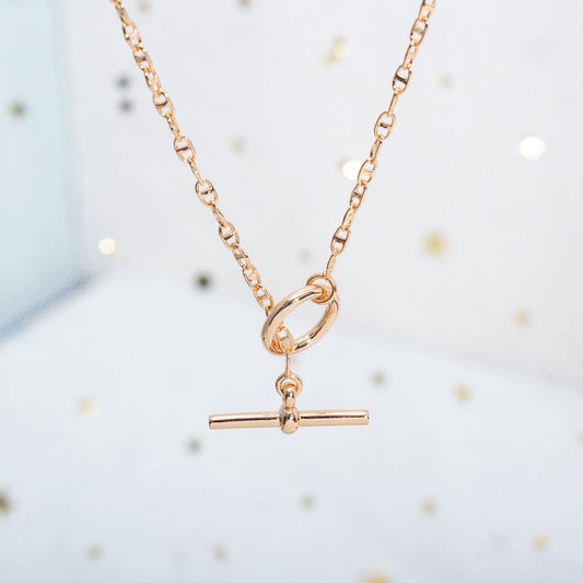 [OrnoraJewelry]ECHAPPEE NECKLACE PINK GOLD