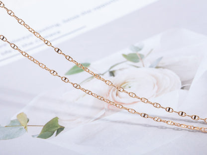 [OrnoraJewelry]ECHAPPEE NECKLACE PINK GOLD