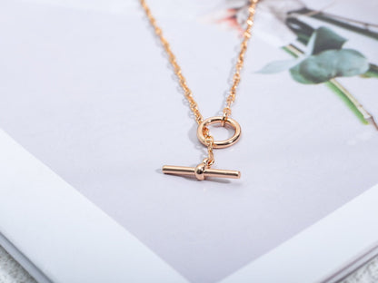 [OrnoraJewelry]ECHAPPEE NECKLACE PINK GOLD