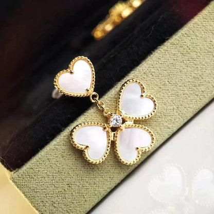[OrnoraJewelry]CLOVER SWEET WHITE MOP EARRINGS
