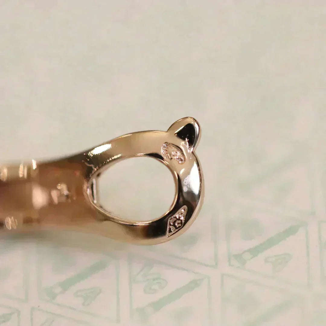 [OrnoraJewelry]CLOVER MEDIUM 1 MOTIFS FUll DIAMOND EARRINGS