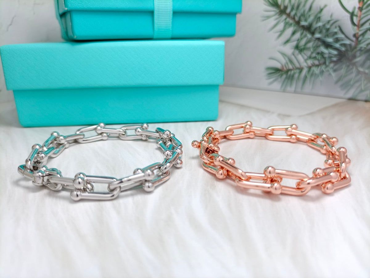 [Ornora Jewelry]HARDWEAR BRACELET PINK GOLD AND SILVER