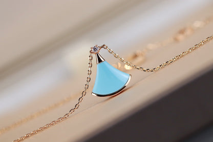 [OrnoraJewelry]DREAM NECKLACE TURQUOISE PINK GOLD