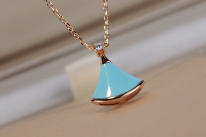 [OrnoraJewelry]DREAM NECKLACE TURQUOISE PINK GOLD