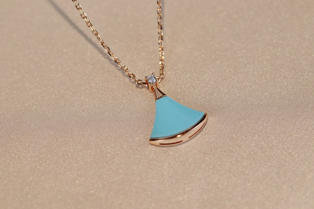 [OrnoraJewelry]DREAM NECKLACE TURQUOISE PINK GOLD