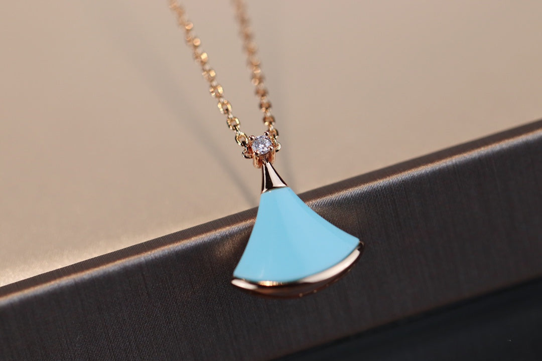 [OrnoraJewelry]DREAM NECKLACE TURQUOISE PINK GOLD