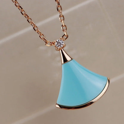[OrnoraJewelry]DREAM NECKLACE TURQUOISE PINK GOLD