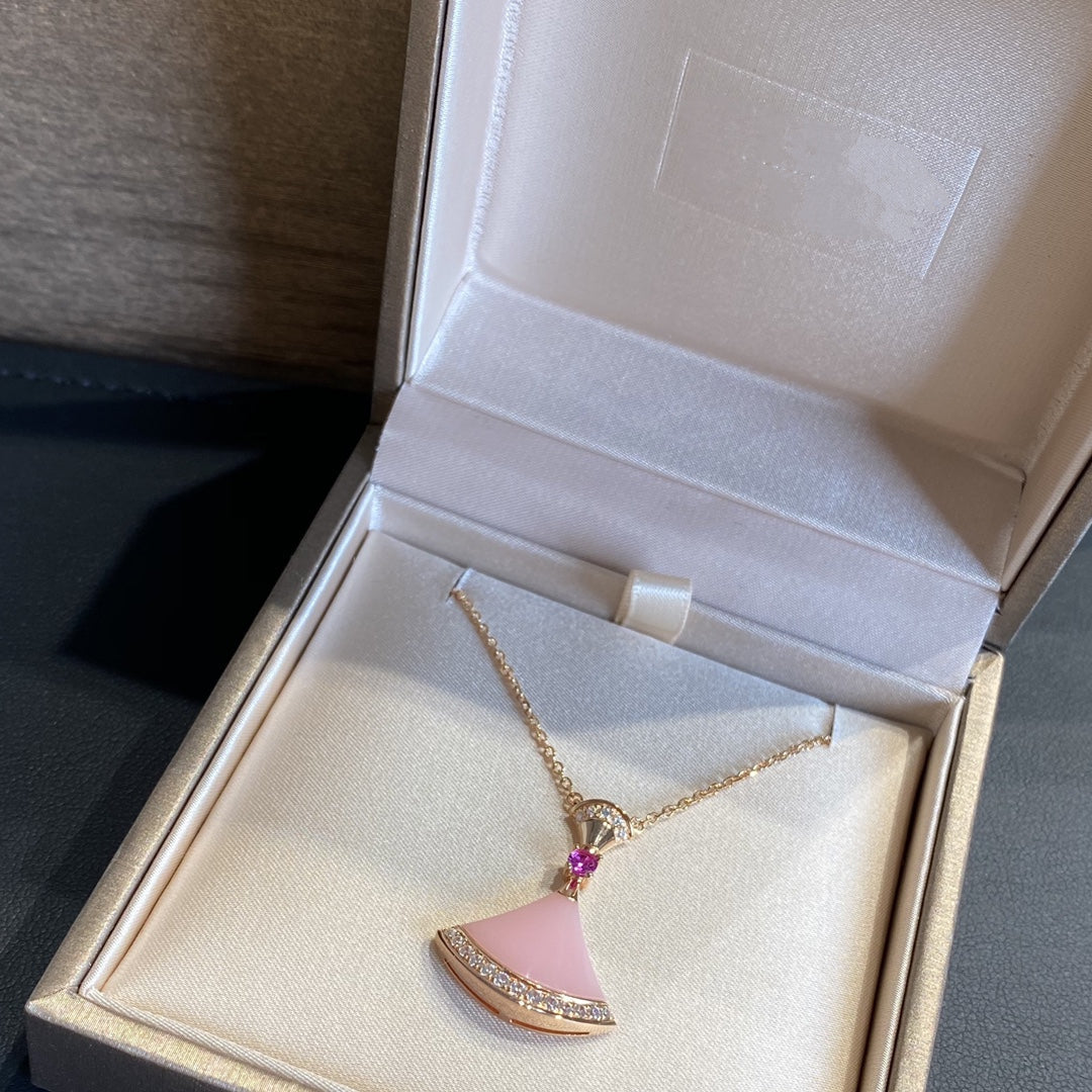 [OrnoraJewelry]DREAM NECKLACE PINK OPAL