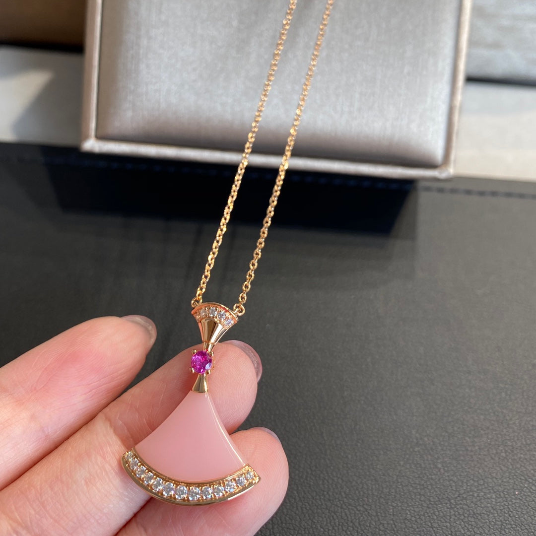 [OrnoraJewelry]DREAM NECKLACE PINK OPAL