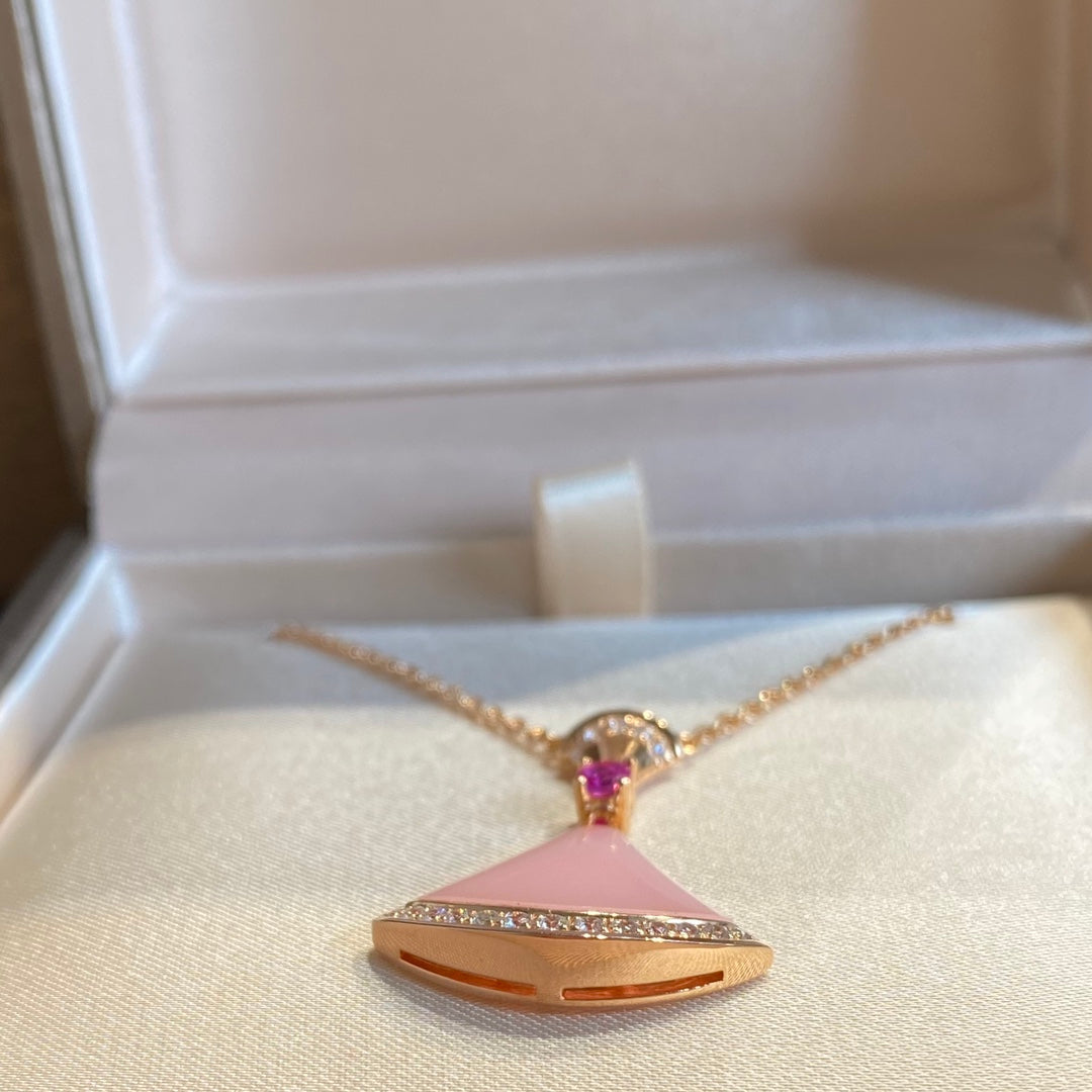 [OrnoraJewelry]DREAM NECKLACE PINK OPAL