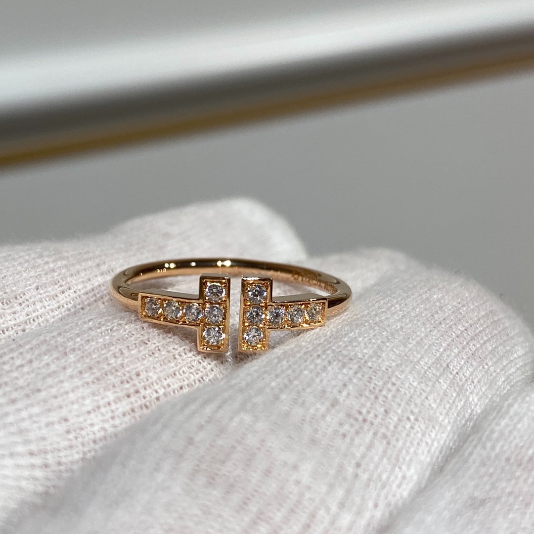 [Ornora Jewelry] WIRE RING DIAMOND PINK GOLD