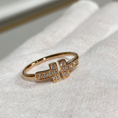 [Ornora Jewelry] WIRE RING DIAMOND PINK GOLD