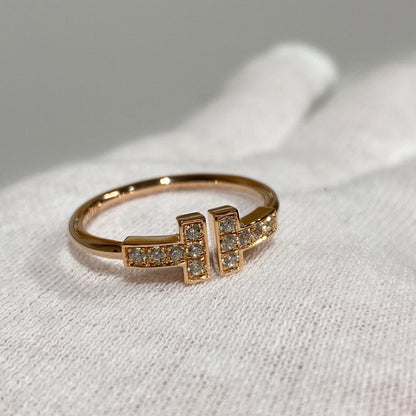 [Ornora Jewelry] WIRE RING DIAMOND PINK GOLD