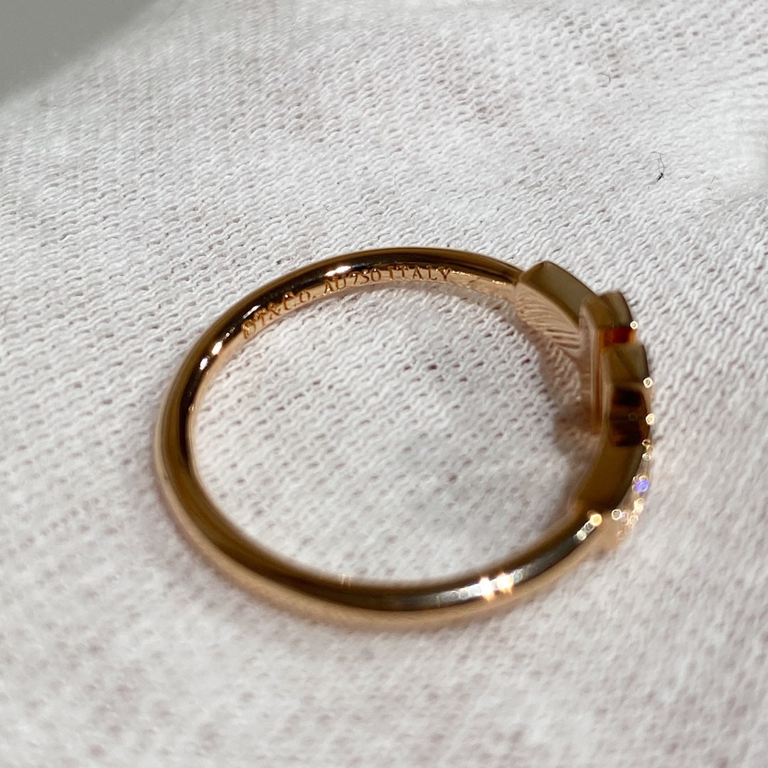 [Ornora Jewelry] WIRE RING DIAMOND PINK GOLD