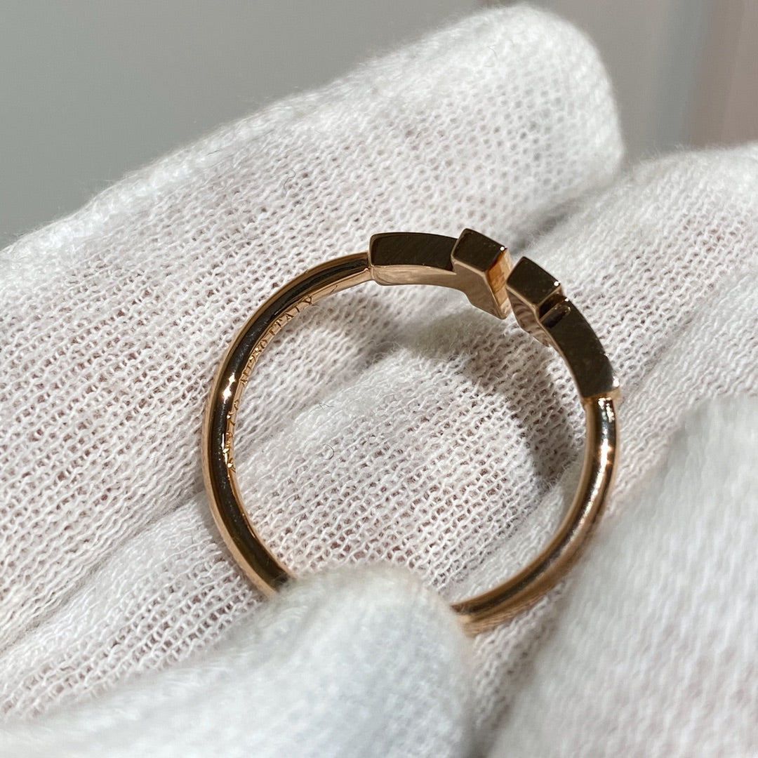 [Ornora Jewelry] WIRE RING DIAMOND PINK GOLD