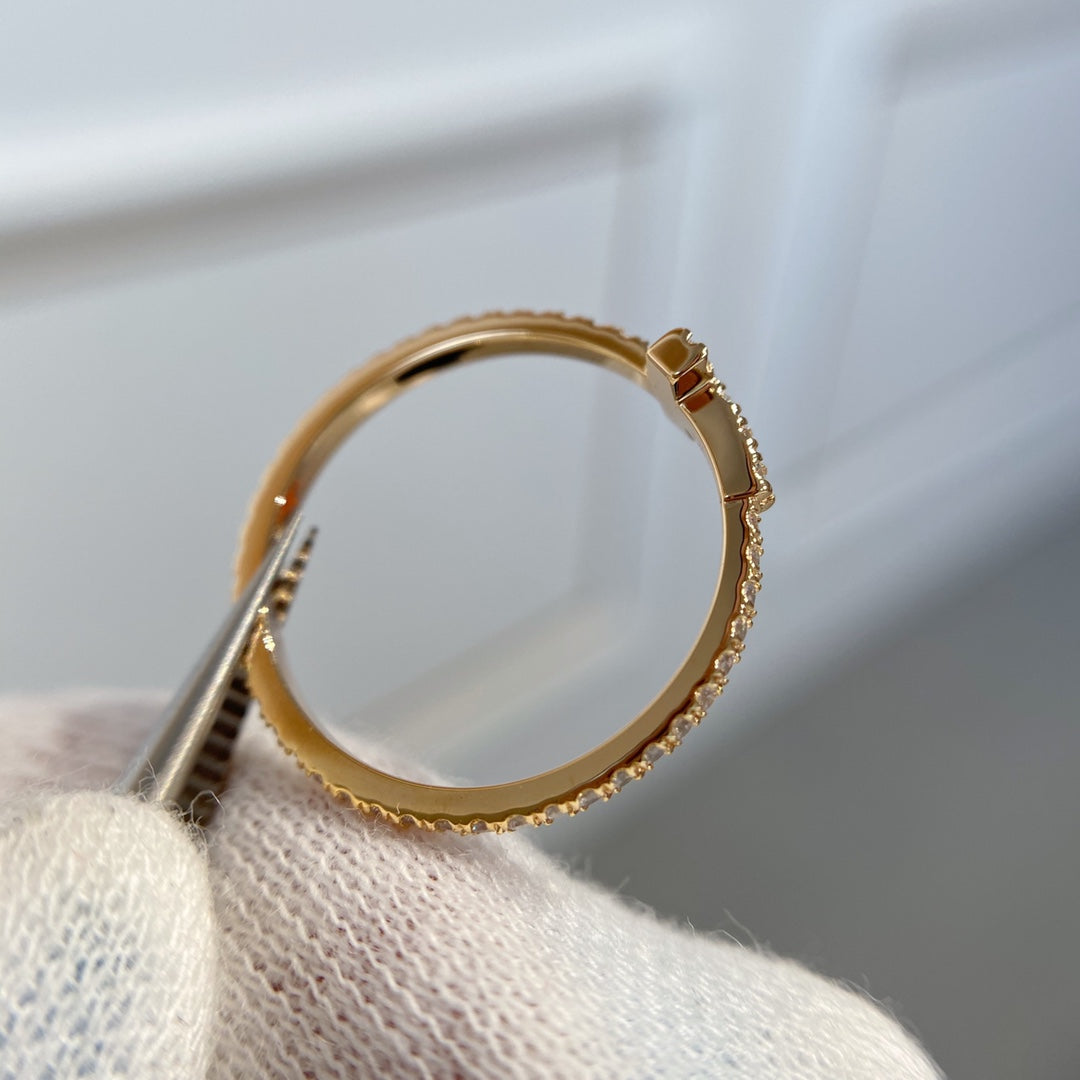 [Ornora Jewelry]T RING DIAMOND PINK GOLD