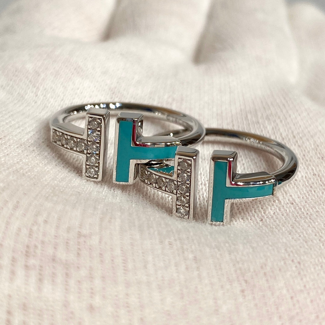 [Ornora Jewelry] WIRE TURQUOISE DIAMOND RING SILVER