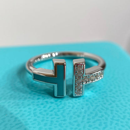 [Ornora Jewelry] WIRE TURQUOISE DIAMOND RING SILVER