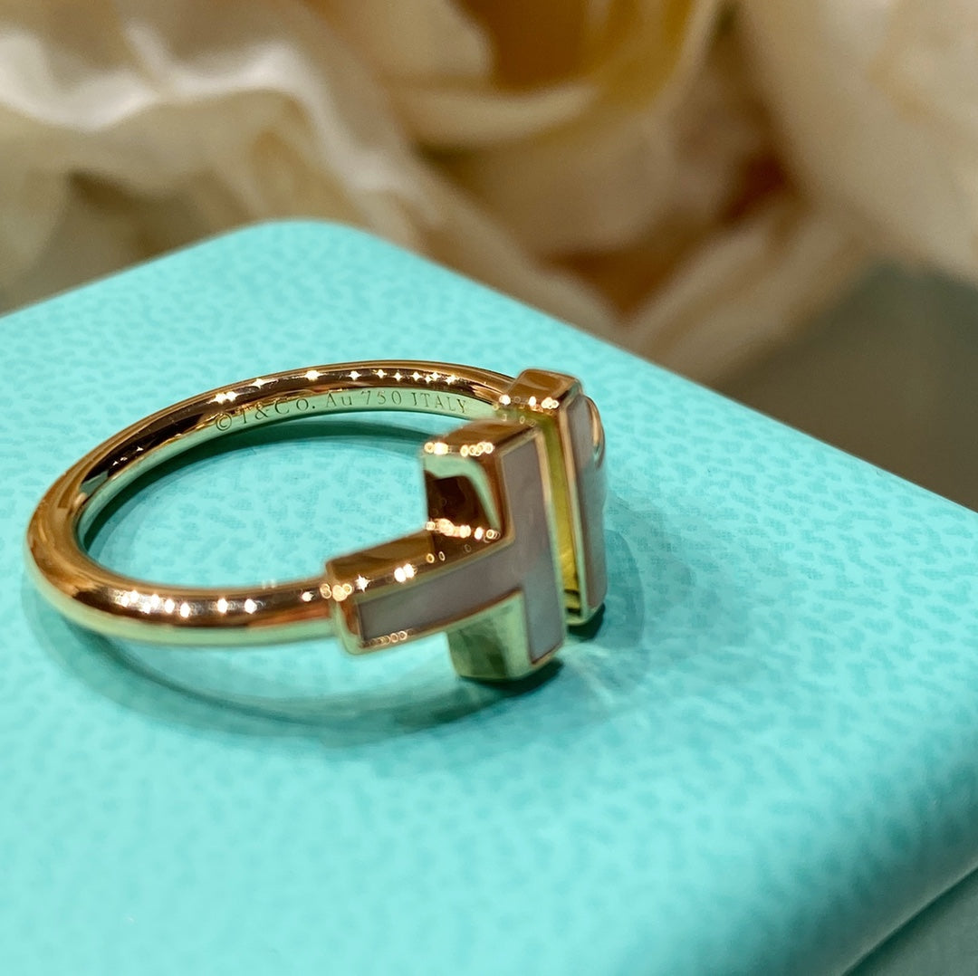 [Ornora Jewelry] WIRE MOP RING PINK GOLD
