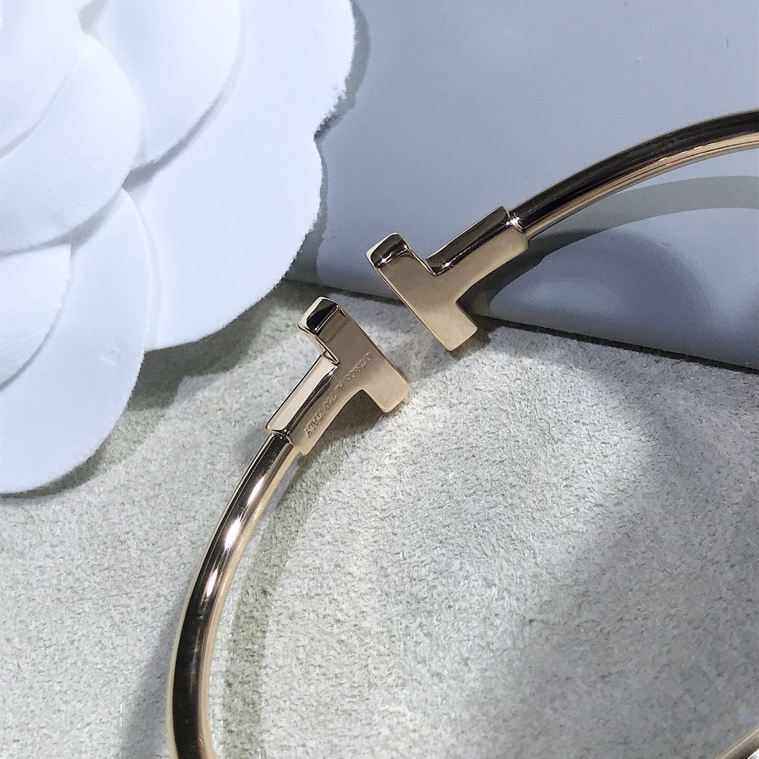 [Ornora Jewelry]T BRACELET PINK GOLD 1.8MM DIAMOND