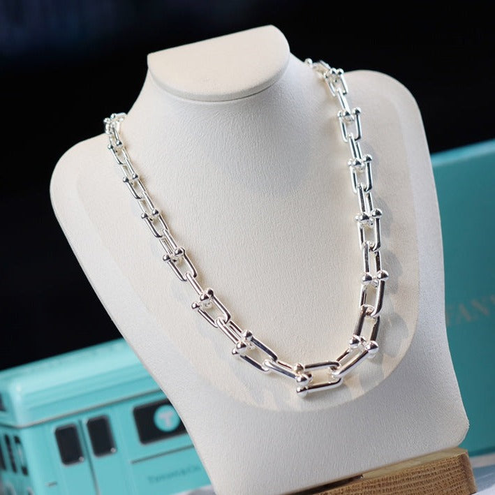 [Ornora Jewelry]HARDWEAR LINK SILVER NECKLACE