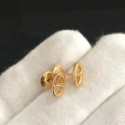 [OrnoraJewelry]CHAINE SMALL EARRINGS GOLD AND SILVER