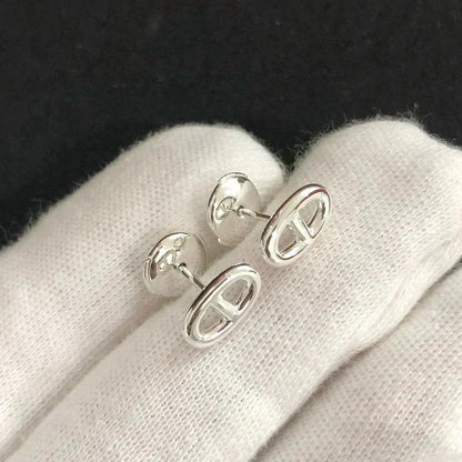 [OrnoraJewelry]CHAINE SMALL EARRINGS GOLD AND SILVER