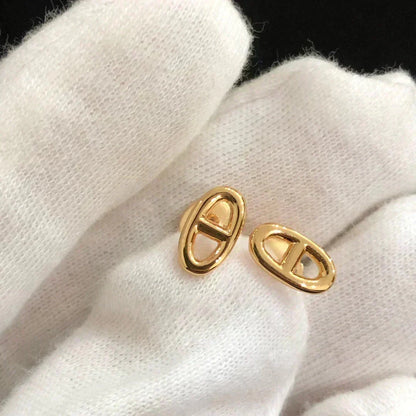 [OrnoraJewelry]CHAINE SMALL EARRINGS GOLD AND SILVER