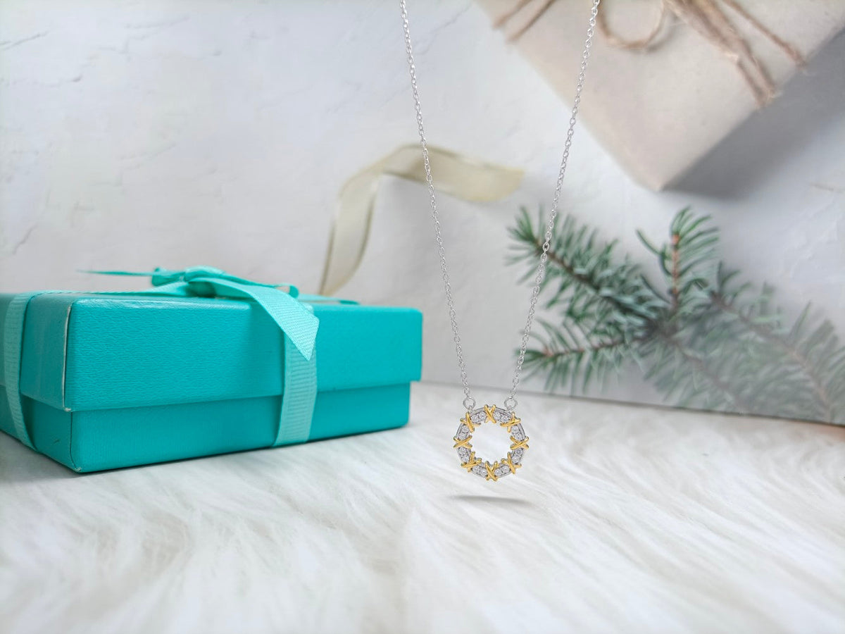 [Ornora Jewelry]SIXTEEN STONE NECKLACE GOLD