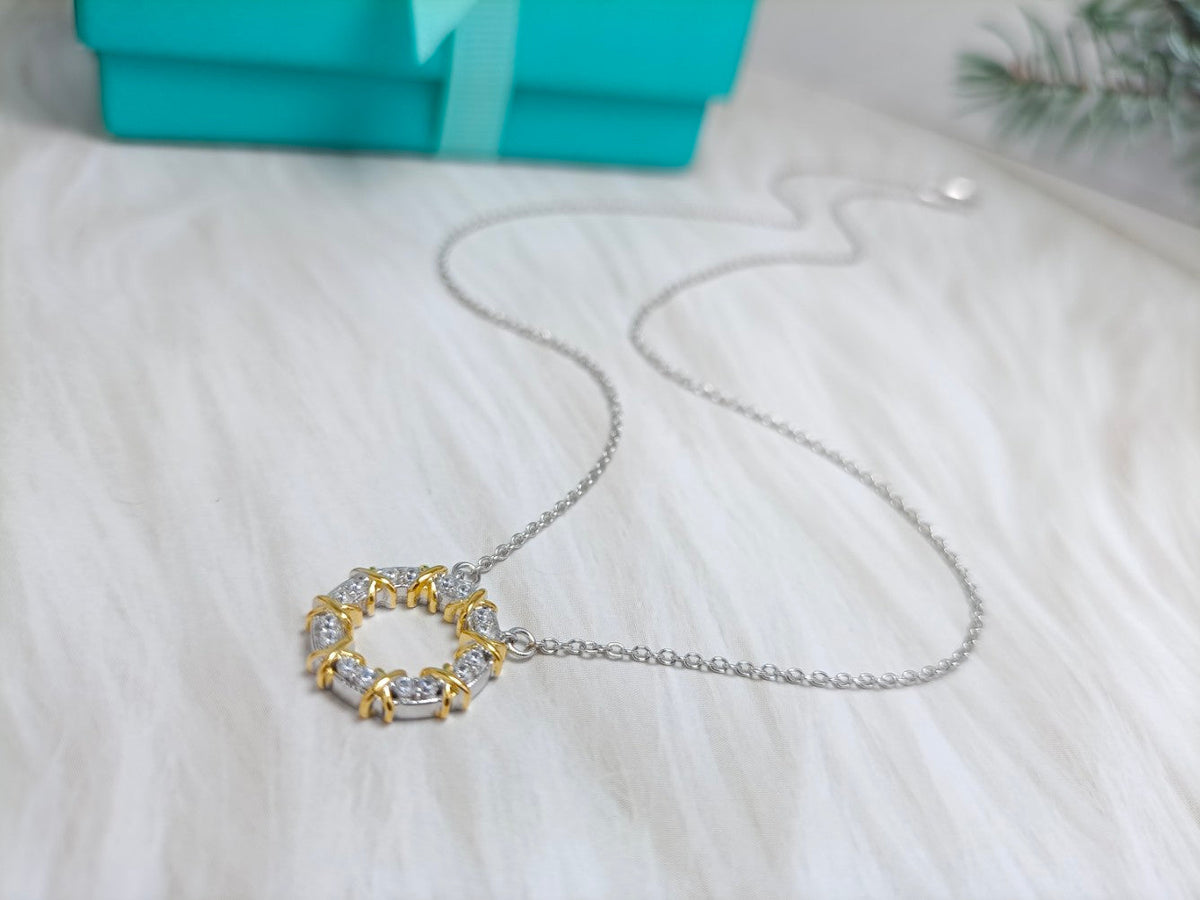 [Ornora Jewelry]SIXTEEN STONE NECKLACE GOLD